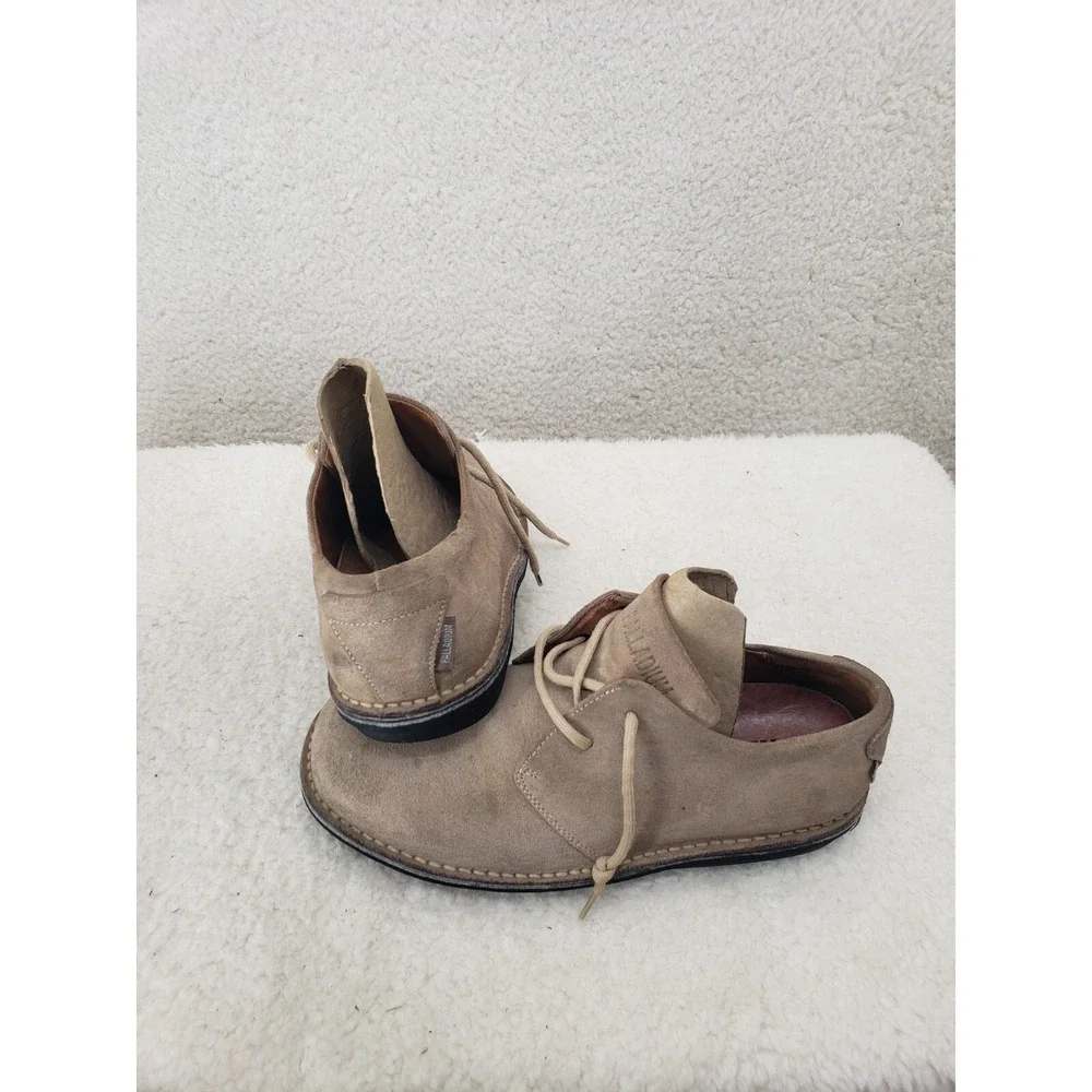 Palladium Men Oxford 40 Beige Suede‎ Leather Lace Up Comfort Casual Shoes US 7